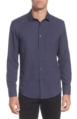 Vince Camuto Vince Camuto Trim Fit Performance Knit Sport Shirt