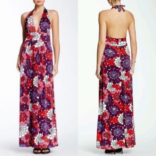 Eva Franco Eva Franco Tilly Halter Floral Maxi Dress