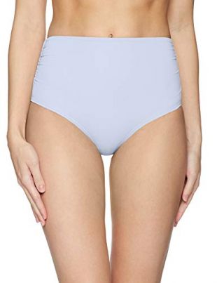 Anne Cole Anne Cole Damen High Waist To Fold Over Shirred Bikini