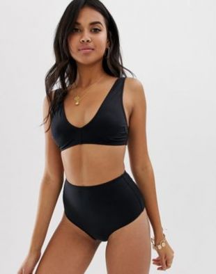 ASOS DESIGN ASOS DESIGN Mix And Match Bas De Bikini Taille Haute