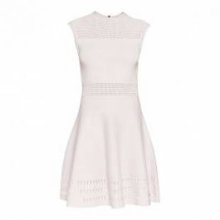 Ted Baker Nude Pink Aurbray Knitted Skater Dress