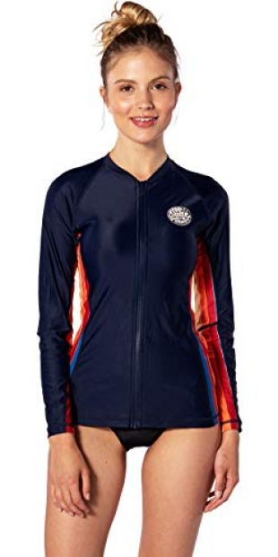 Rip Curl Rip Curl Womens Moontide Front Zip Long Sleeve UV Surf Top