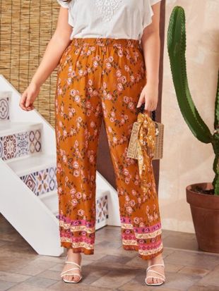 Shein Pantalon ample à imprimé fleuri