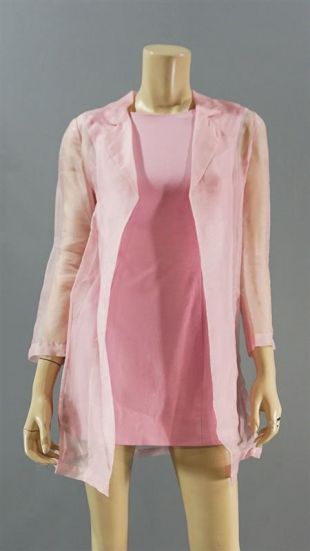 SCREAM QUEENS CHANEL OBERLIN EMMA ROBERTS SCREEN WORN LAB COAT DRESS EP