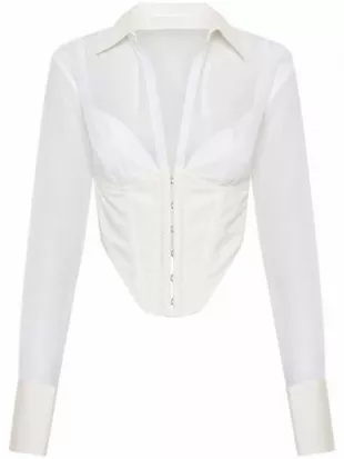 Dion Lee Corset Bodice Long Sleeve Top