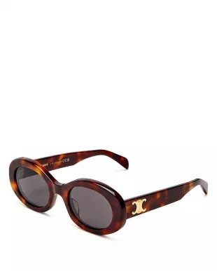 Celine Triomphe Sunglasses In Acetate Blonde Havana