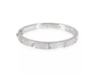 Cartier 18Kt White Gold Love Diamond Bracelet