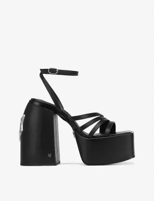 Naked Wolfe Jada Leather Platform Sandals