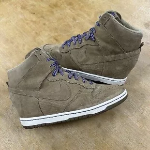 Nike Nike Dunk Sky Hi Suede Hidden Wedge High Top Shoes