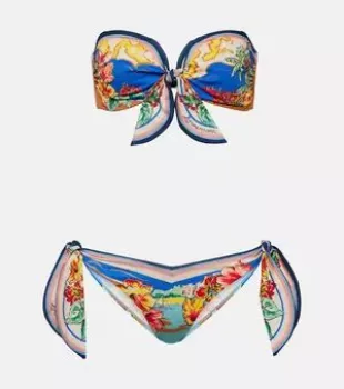 Zimmermann Alight Printed Bikini