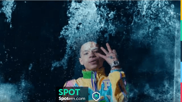 Pink Dolphin Multicolor Pastel Track Jacket Worn By Lil Mosey In