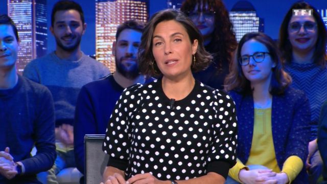 Le pull à pois de Alessandra Sublet dans C est Canteloup Spotern