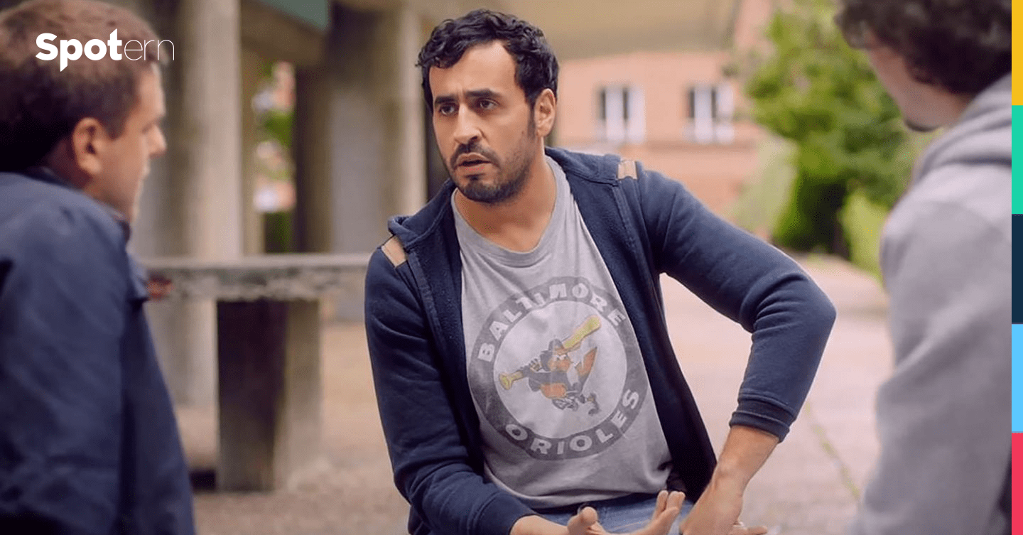 The recurring light gray baltimore Orioles t-shirt worn by Serge (Jonathan  Cohen) in the series Serge le mytho