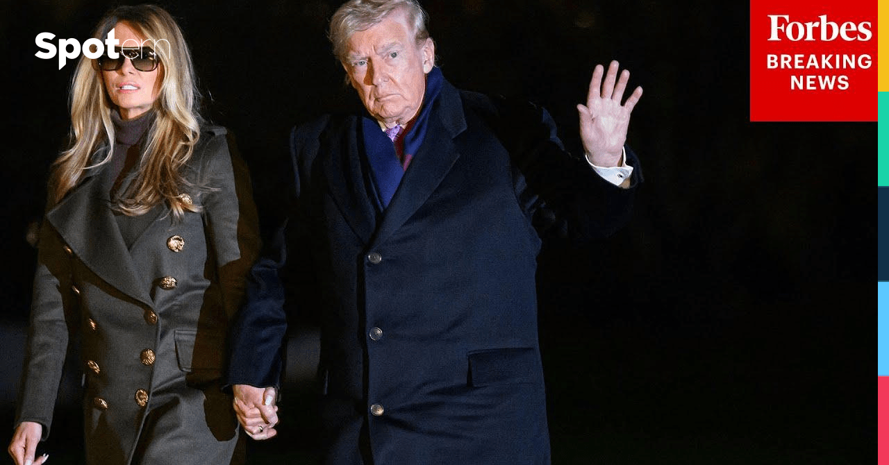 President Trump And First Lady Melania Trump Return To The White House ...