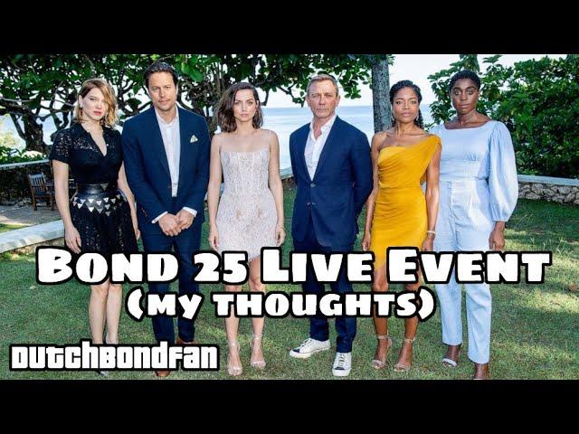 My thoughts on the Bond 25 Live Reveal