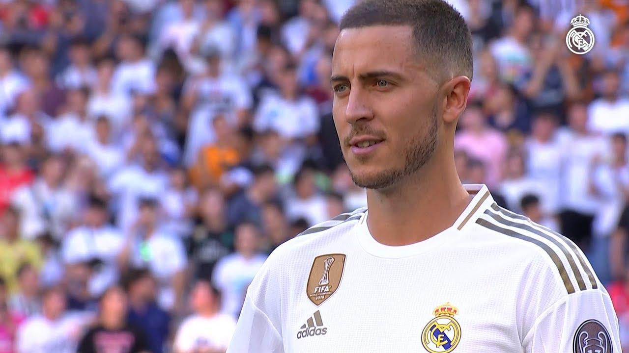 Eden Hazard presentantion for Real Madrid 2019