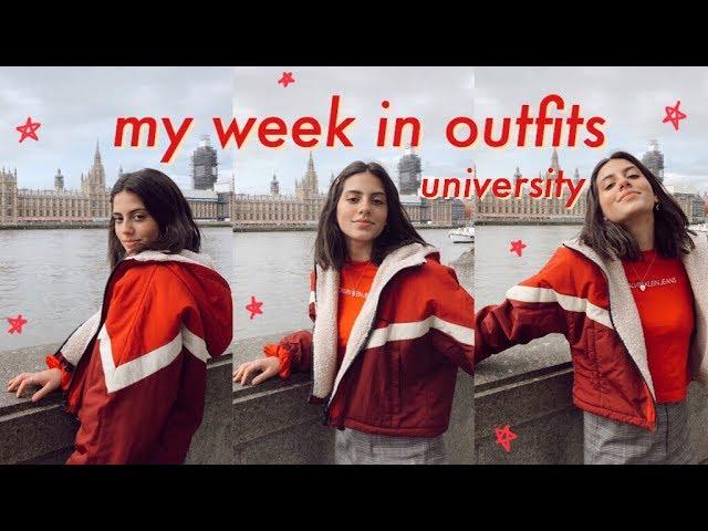 MY WEEK IN OUTFITS: university