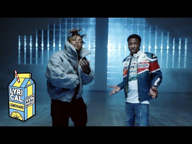 Vintage biker jacket with racer patches worn by YoungBoy Never Broke Again  in Juice WRLD - Bandit ft. NBA Youngboy (Dir. by @_ColeBennett_)