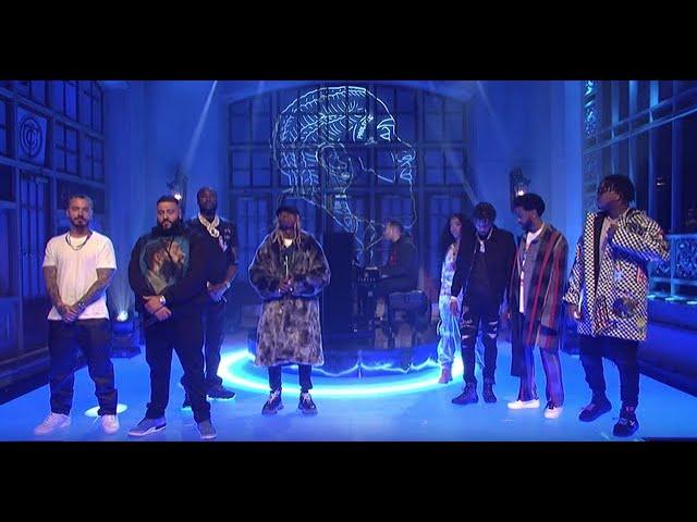 DJ Khaled Brings Out Lil Wayne, Big Sean, Meek Mill, Lil Baby, SZA, & More On "SNL"