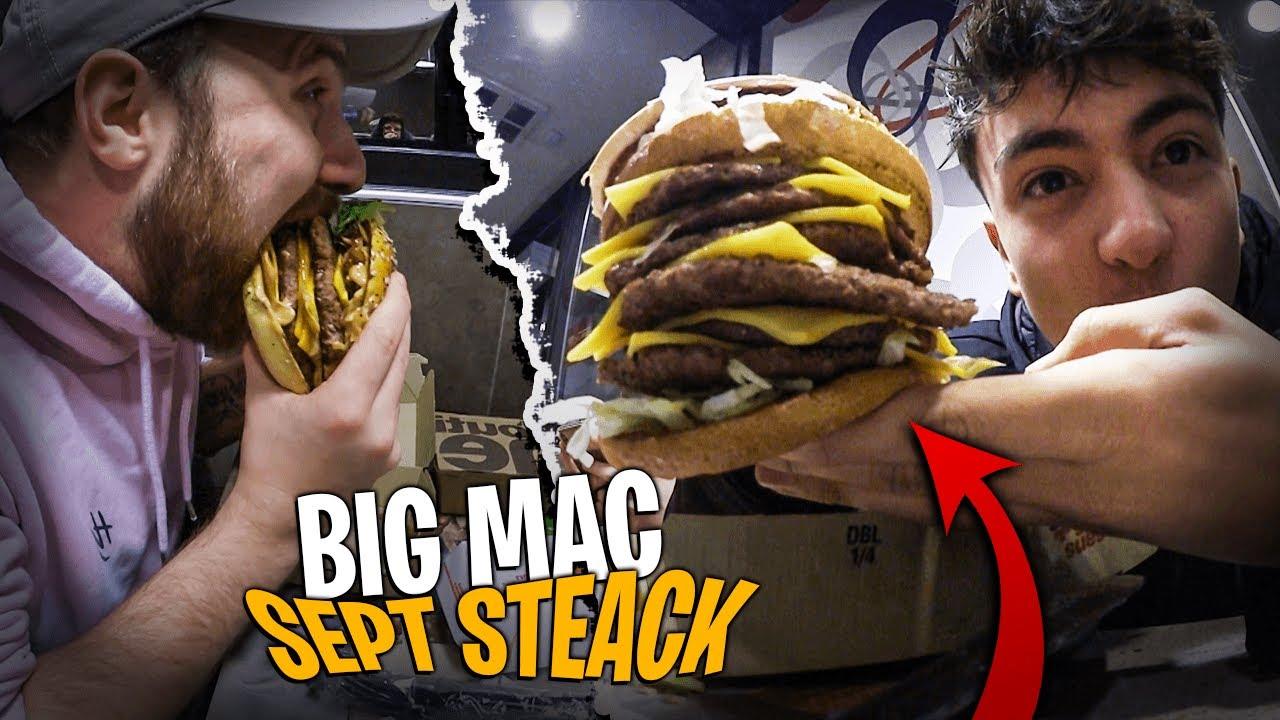 Énorme dégustation McDonald’s d’Inoxtag au Canada (il prend ma caméra)