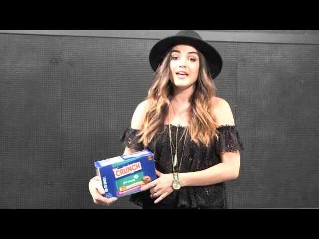 Lucy Hale talks lie a little better music video and "Let's Get Her to Camp" campaign