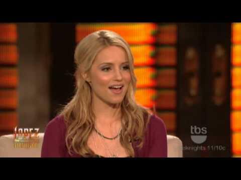 Lopez Tonight - Dianna Agron Interview & Sings "  I Say A Little Prayer ' with George Lopez