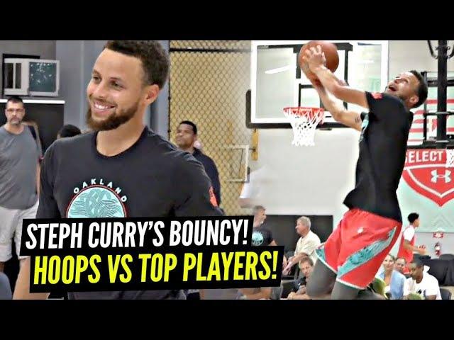 Steph Curry HOOPIN vs TOP High School Players & Starts DUNKING! 7 Footer SAUCES UP Steph!