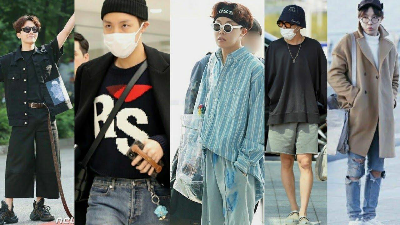 BTS J HOPE AIRPORT FASHION ❤️ ULTIMATE AIRPORT FASHION: Clothes, Outfits,  Brands, Style and Looks
