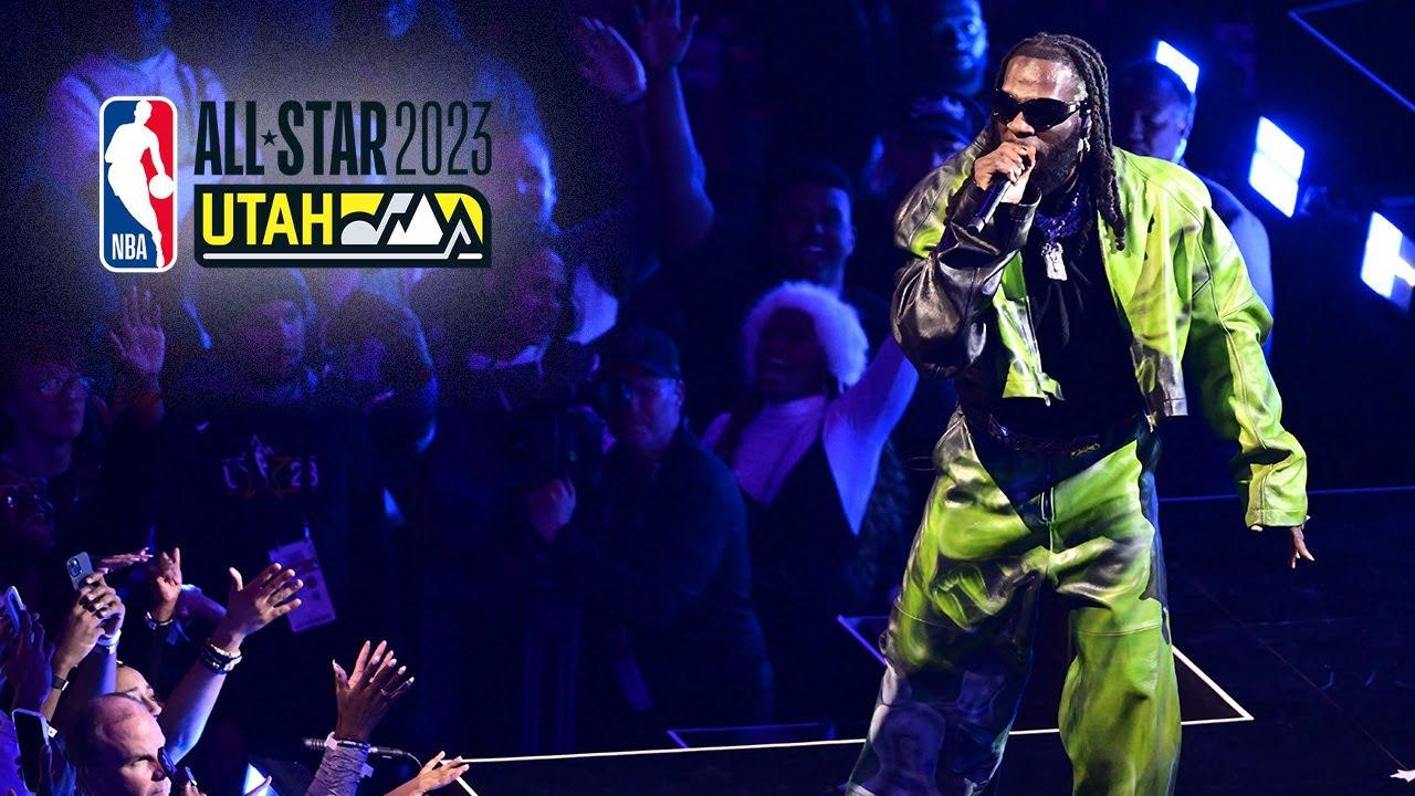 🏀 NBA All-Star Game 🎤 Le show de la mi-temps par Burna Boy, Rema et Tems