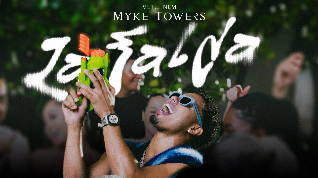 Chrome Hearts Olive Green Clear Box Officer Sunglasses worn by Myke Towers  in LA FALDA (Video Oficial)