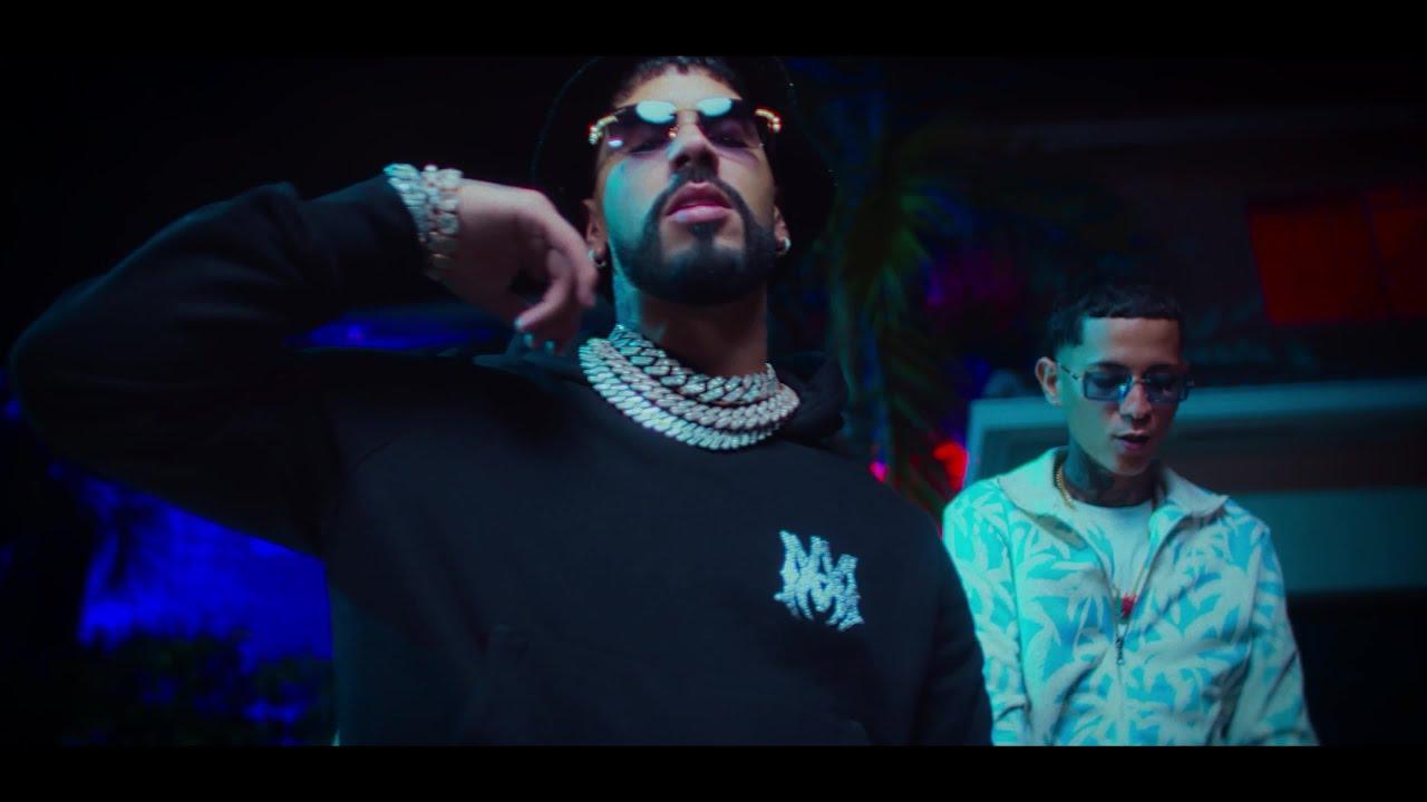 Amiri Black & Crystal-MA Hoodie worn by Anuel AA in Conep & Anuel AA ...