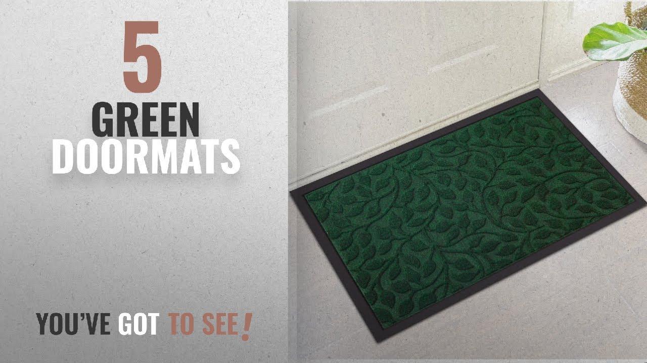 Top 10 Green Doormats [2018 ]: Amagabeli Outdoor Rubber Doormat for Front Door Heavy Duty Outside