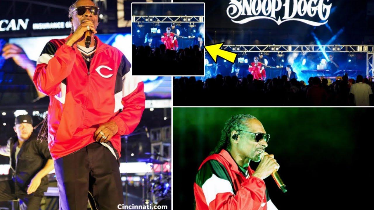 Snoop Dogg performs after the Cincinnati Reds and Philadelphia Phillies game!
