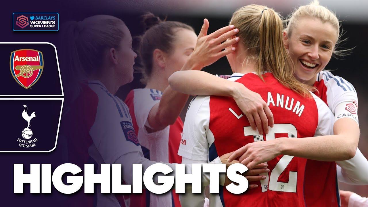 Five Star Arsenal & Chloe Kelly’s Return | Arsenal v Tottenham Highlights | Barclays WSL 2024-25
