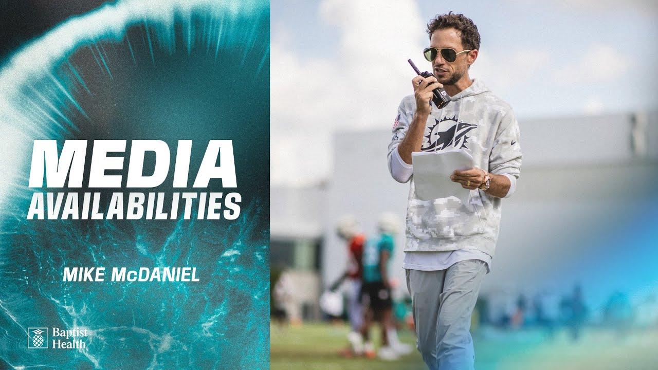 Coach Mike McDaniel meets with the media | Miami Dolphins