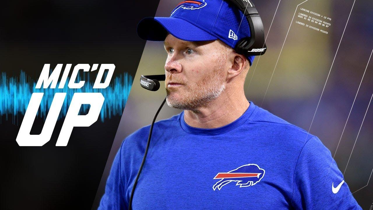 Sean McDermott Mic'd Up During First Game as Buffalo Bills Head Coach | NFL Films | Sound FX