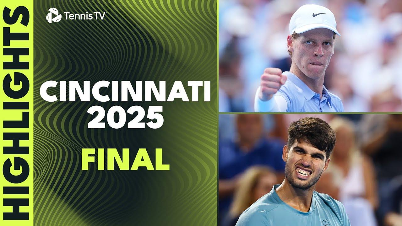Jannik Sinner vs Carlos Alcaraz For The Title | Cincinnati 2025 Final Highlights