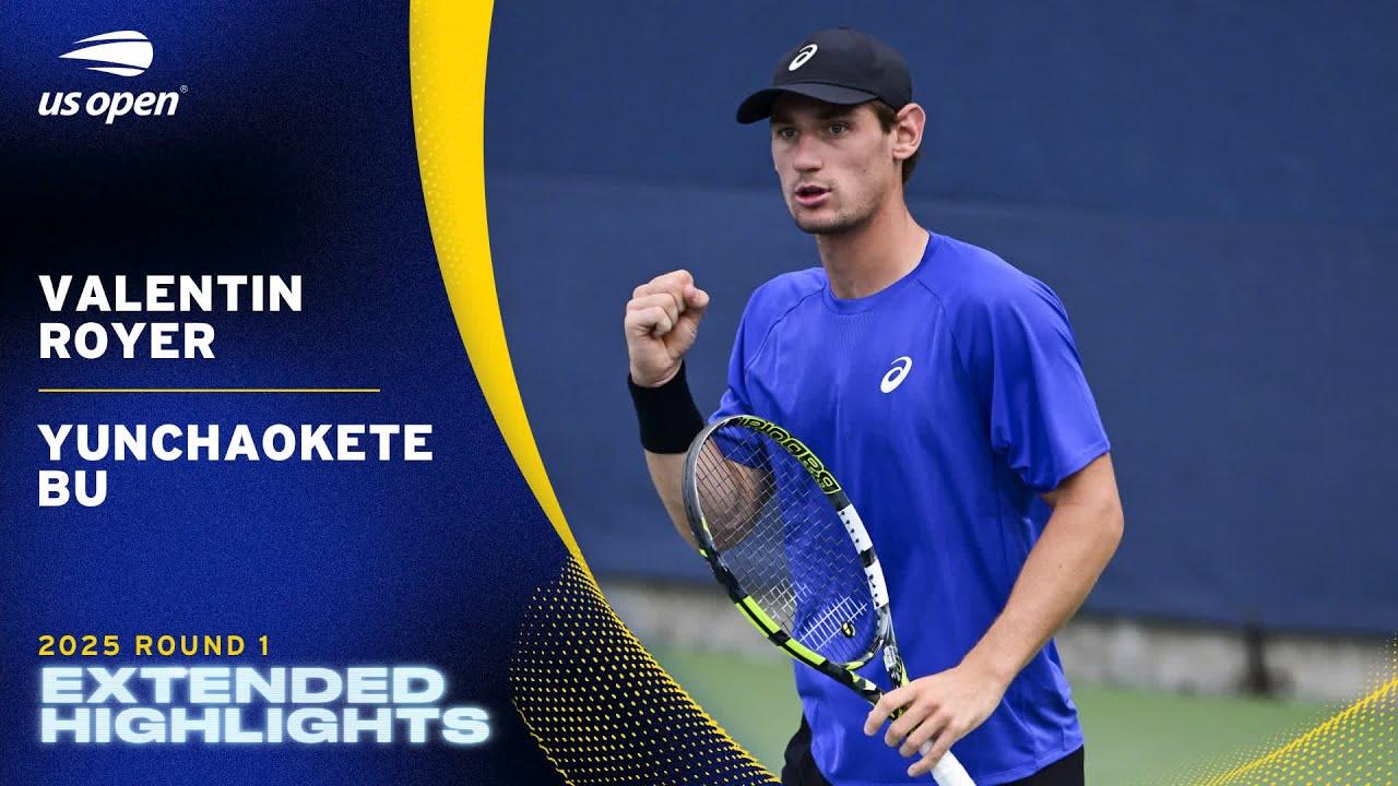 Valentin Royer vs. Yunchaokete Bu Extended Highlights | 2025 US Open Round 1