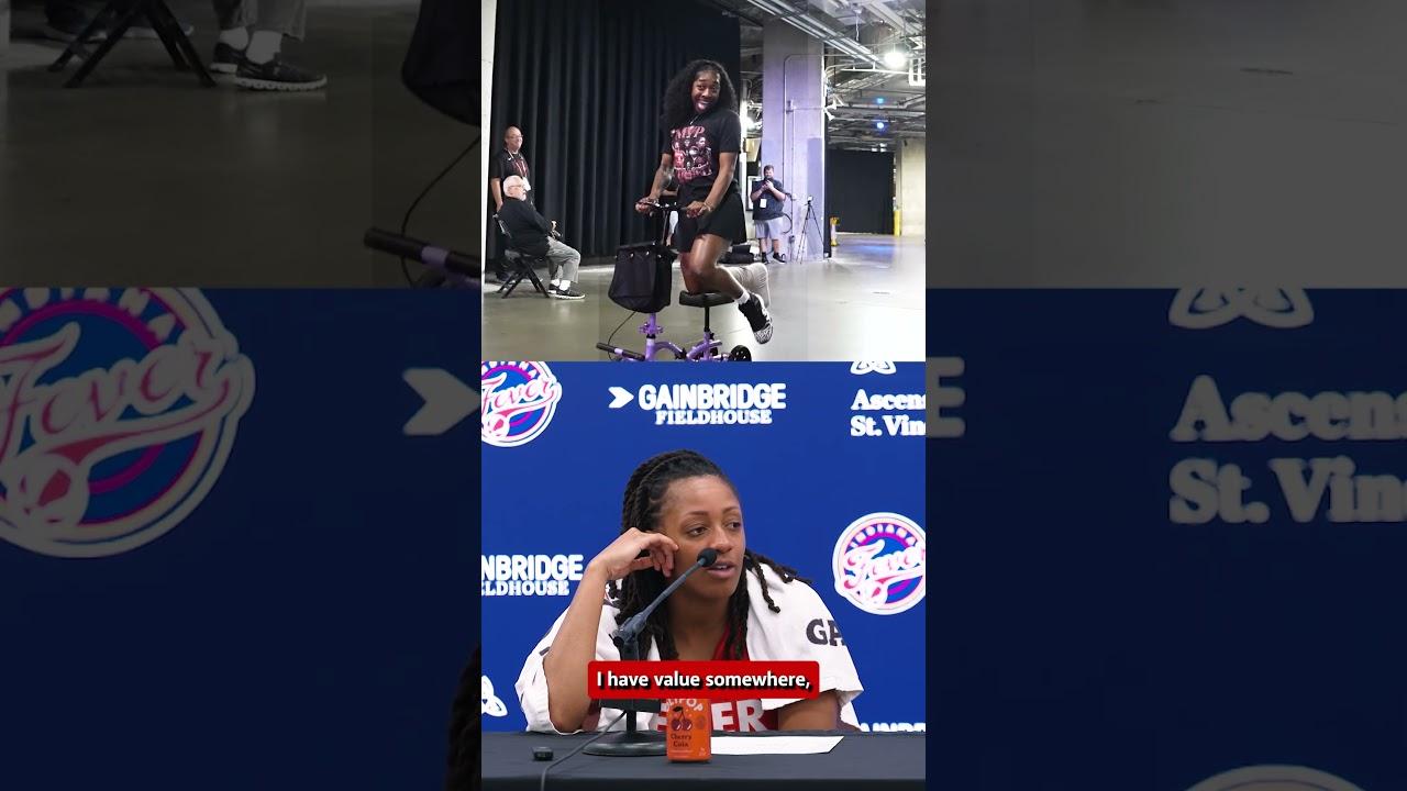 Kelsey Mitchell Reflects on the Team Pulling up to Tonight’s Game in MVP Mitchell Shirts ❤️