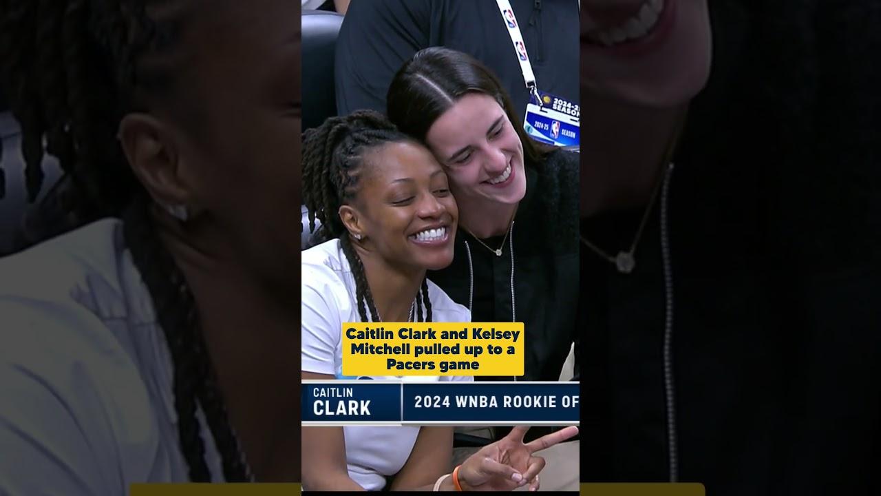 Indiana Fever Guards Caitlin Clark & Kelsey Mitchell Pull Up to a Pacers Game | Indiana Pacers