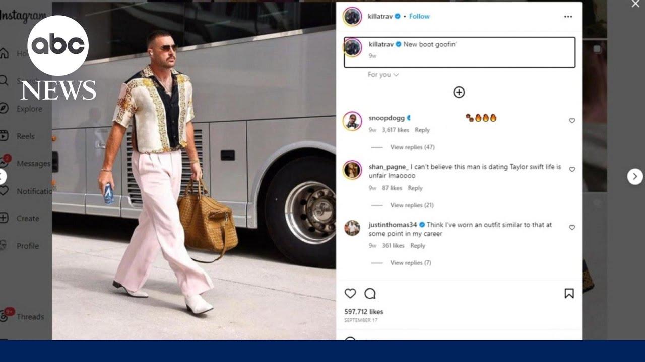 Who’s the designer behind Travis Kelce's shirts?