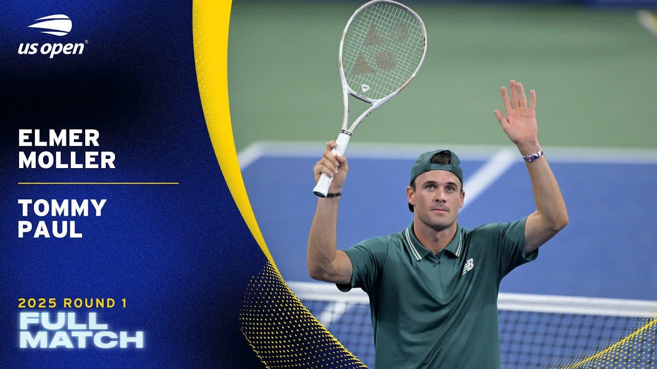 Elmer Moller vs. Tommy Paul Full Match | 2025 US Open Round 1