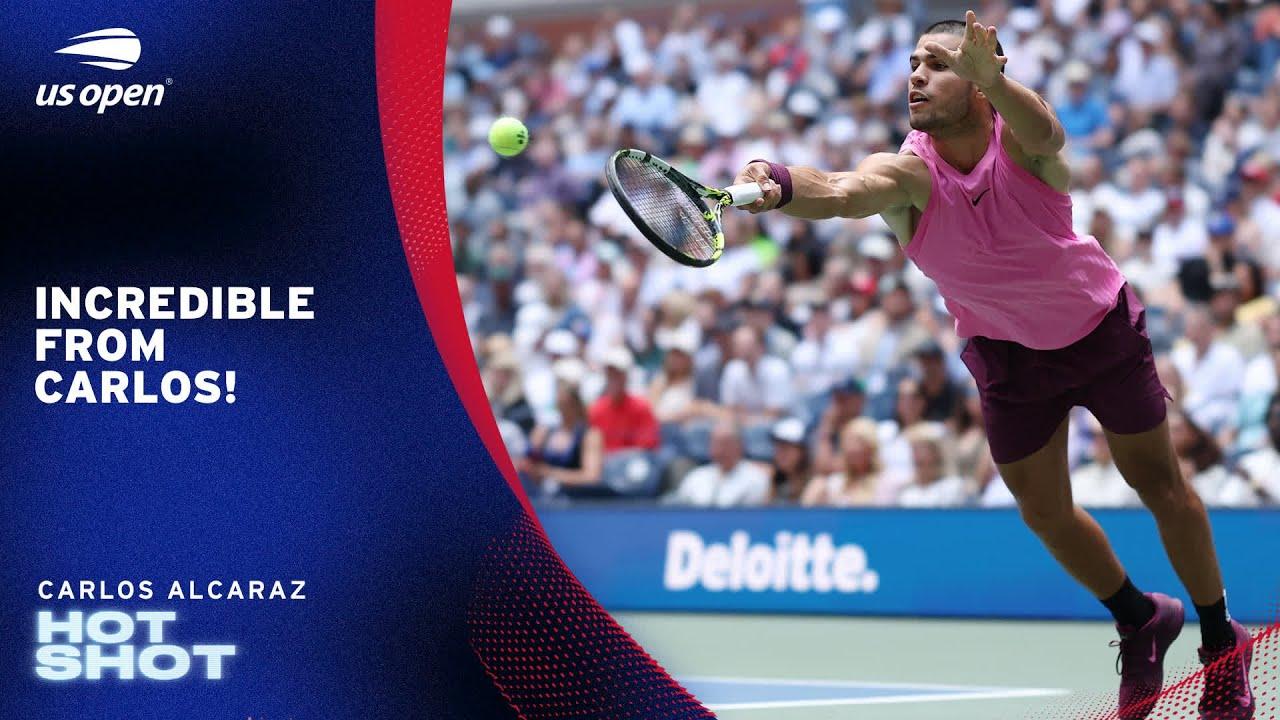 How Did Carlos Alcaraz Win This Point?! | 2025 US Open
