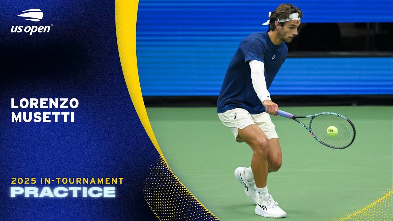 LIVE | Lorenzo Musetti | Practice Session | 2025 US Open