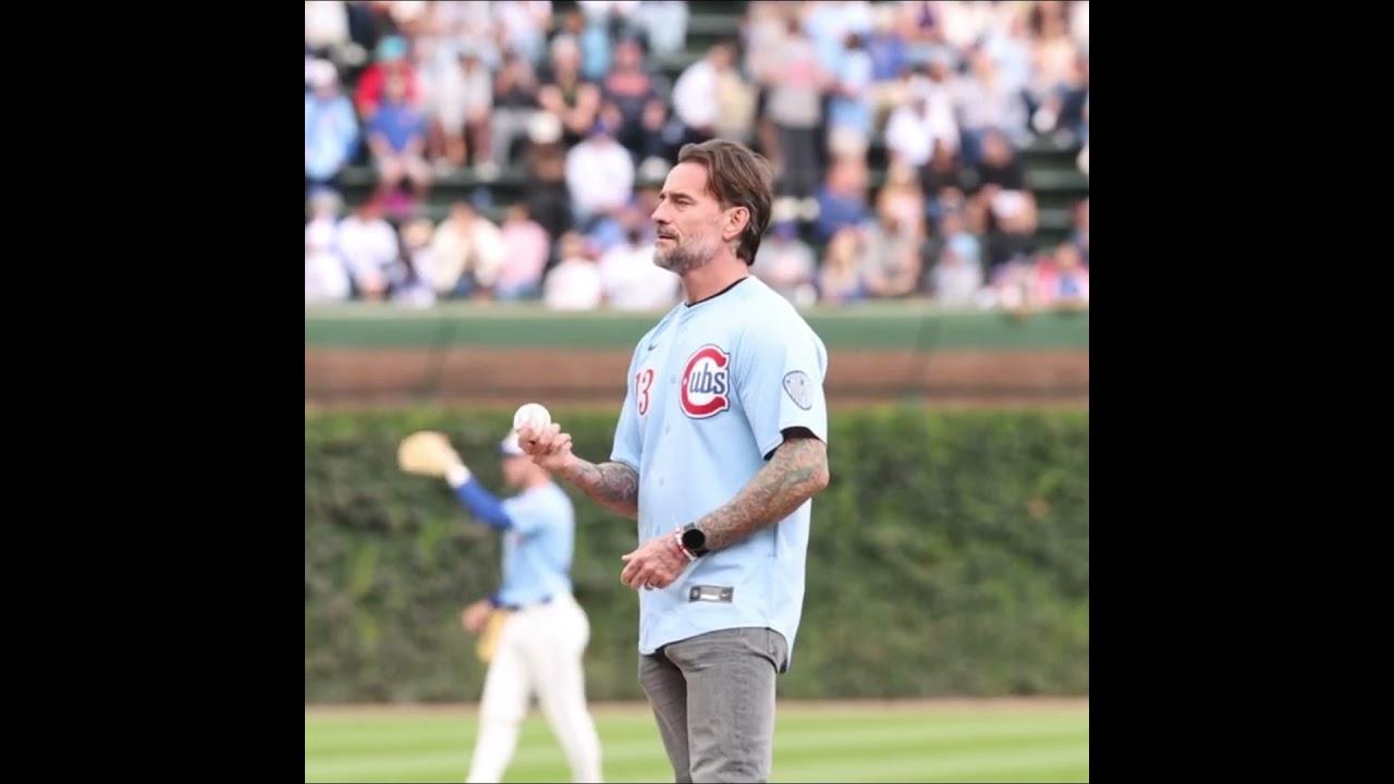 CM Punk Tosses Out First Pitch at Chicago Cubs Game! | 09/05/2025