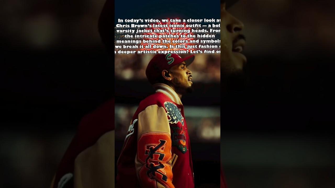 "Breaking Down Chris Brown’s Insane Varsity Jacket at [Event Name] 🔥 | Fashion Breakdown #shorts