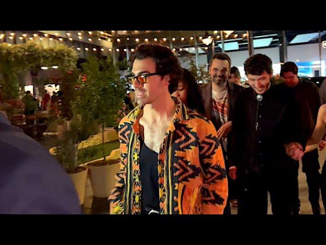 Joe Jonas Rocks Chic Patterned Jacket At The Vogue NYFW Party
