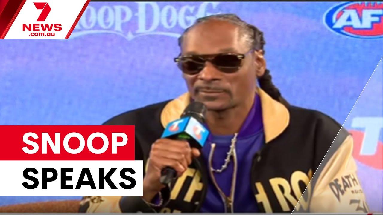 Snoop Dogg speaks ahead of AFL grand final | 7NEWS