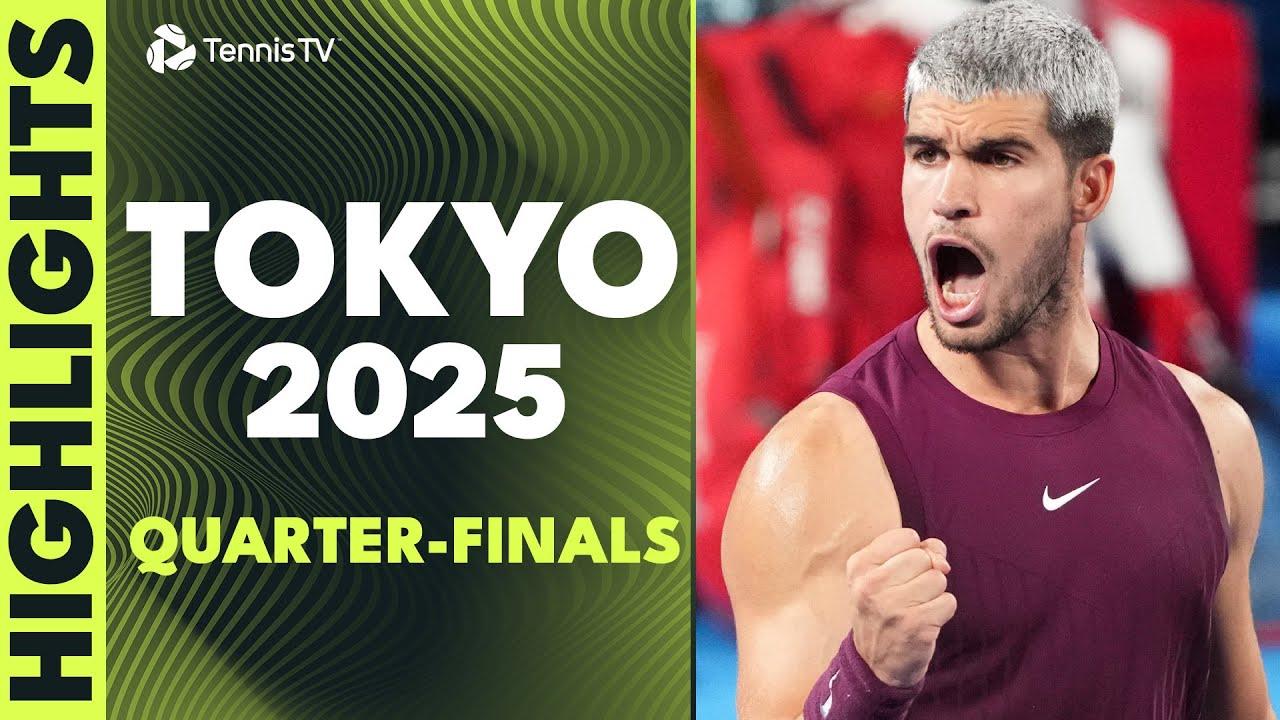 Sensational Alcaraz vs Nakashima; Fritz, Ruud Also In Action | Tokyo 2025 Quarter-Final Highlights