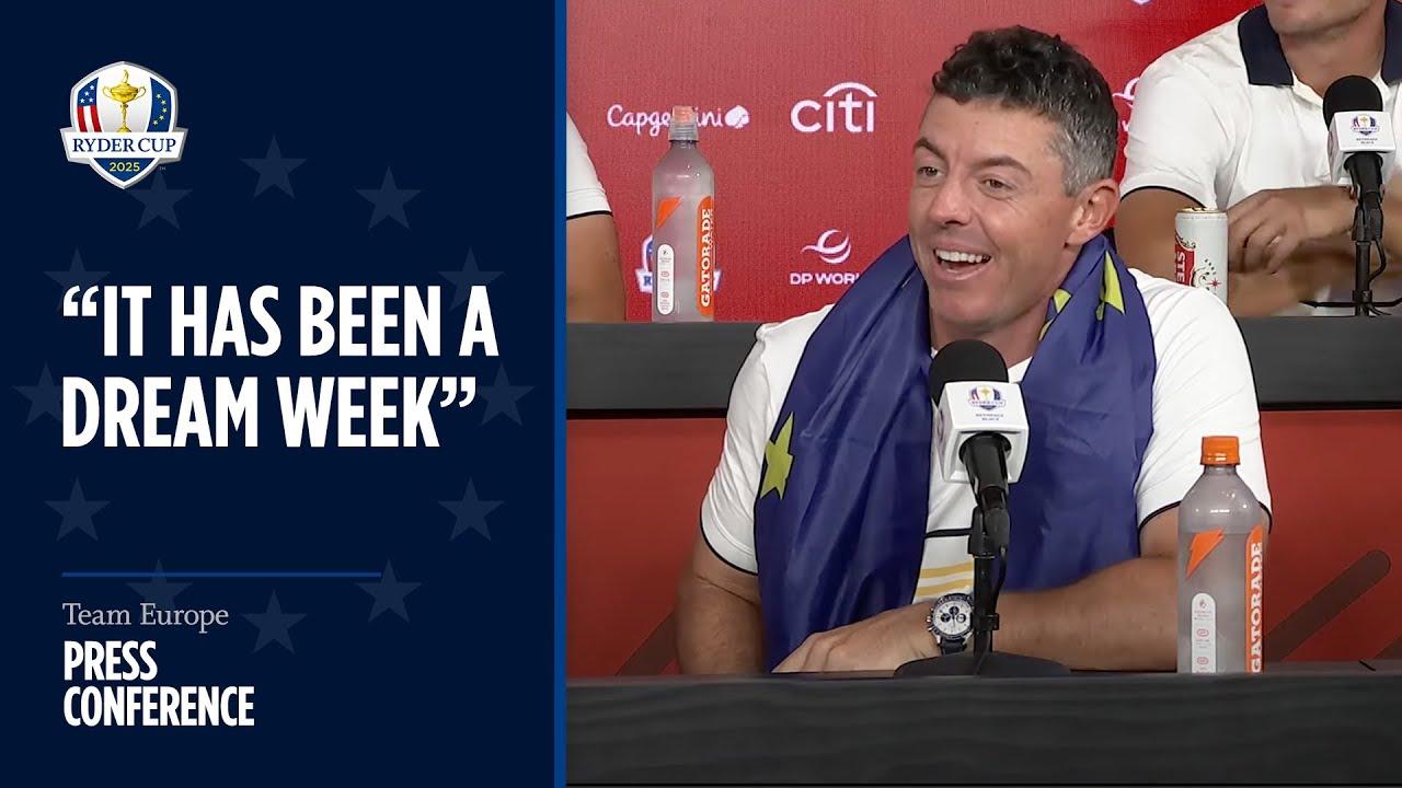 Team Europe Winning Press Conference | 2025 Ryder Cup